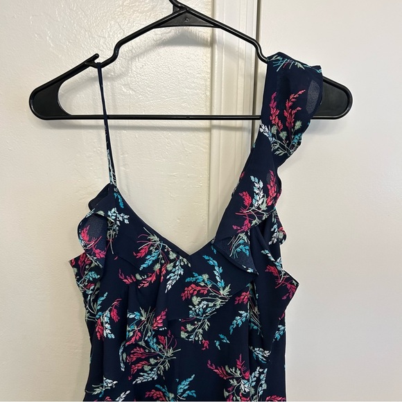 NWT Likely Ophelia Zoe Floral Ruffled Dress Navy Size 8 Wedding Guest Summer - Picture 8 of 12